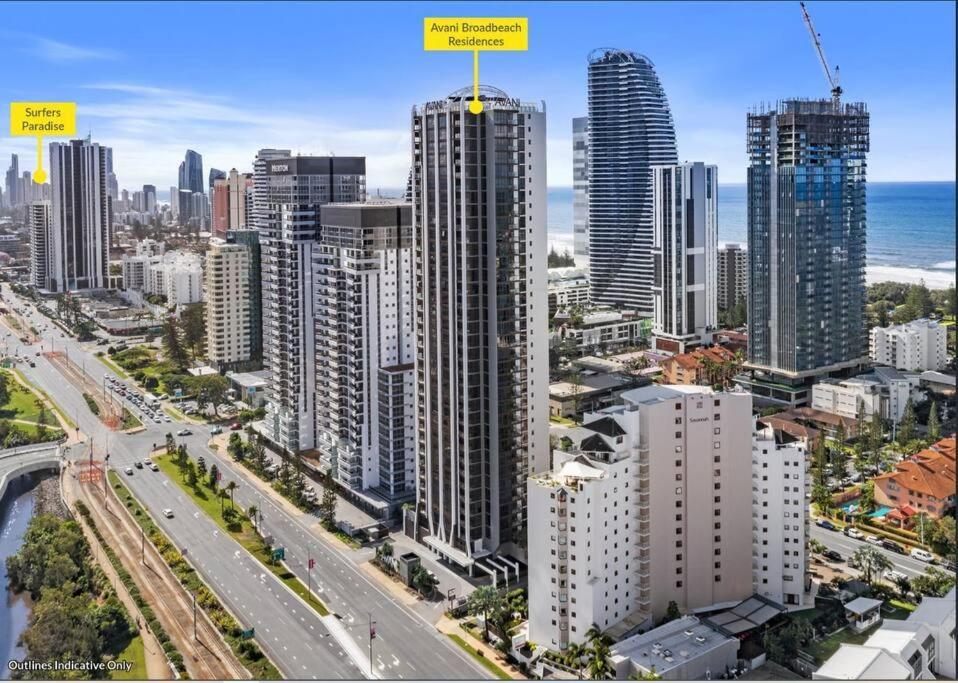 Broadbeach Stunner Modern And Central Gold Coast Bagian luar foto