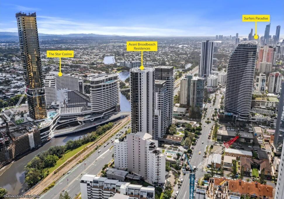 Broadbeach Stunner Modern And Central Gold Coast Bagian luar foto